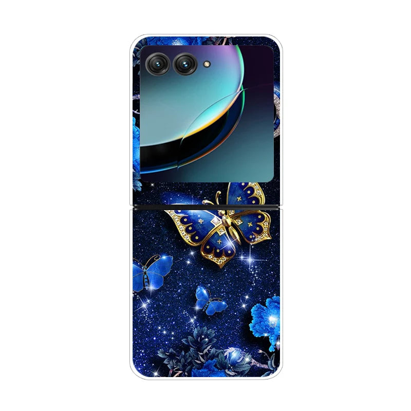 For Motorola Razr 50 Ultra Case Cute Transparent PC Hard Case Back Cover For Moto Razr 50 Ultra Phone Coque 50Ultra Plus Capa