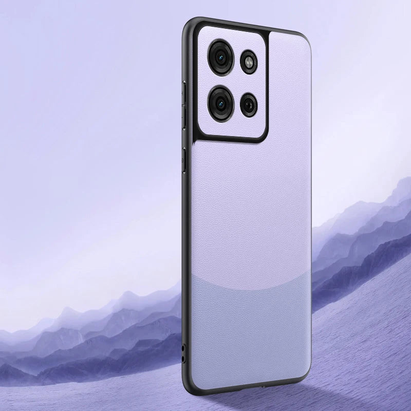 Case for Motorola Moto G75 5G G 75 Leather Splicing Pattern Silicone Protection Hard Shockproof Phone Cover MotorolaMotoG75