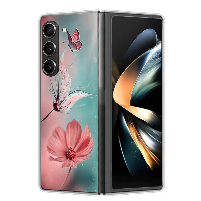 Case For Samsung Galaxy Z Fold 6 Cover Shockproof Hard Plastic PC Cases For Samsung Z Fold6 Fold 6 5G Fundas Cute Painted Bumper