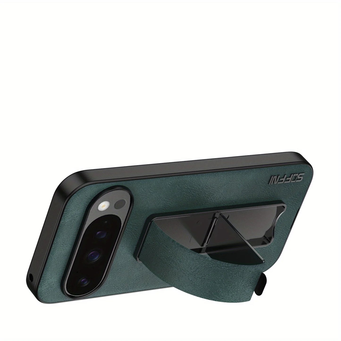 For Google Pixel 10 ProXL Case Luxury Leather Electroplating Wristband Stand Cover For Google Pixel 9A 9 Pro XL Shockproof Funda