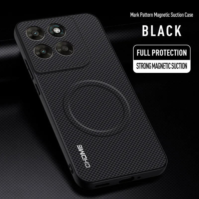 EUCAGR For Motorola Moto G77 Car Magnetic Holder Phone Case For Motorola Moto G77 Shockproof Silicone Full Protective Back Cover