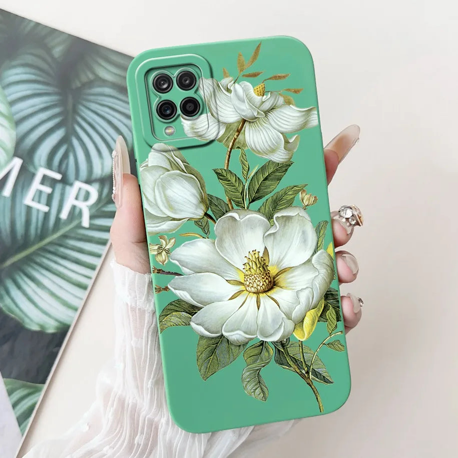 Case For Samsung Galaxy A22 M22 M32 4G Case SM-A225F SM-M225F SM-M325F Shockproof Cover Fashion Painted Soft Silicone Phone Capa