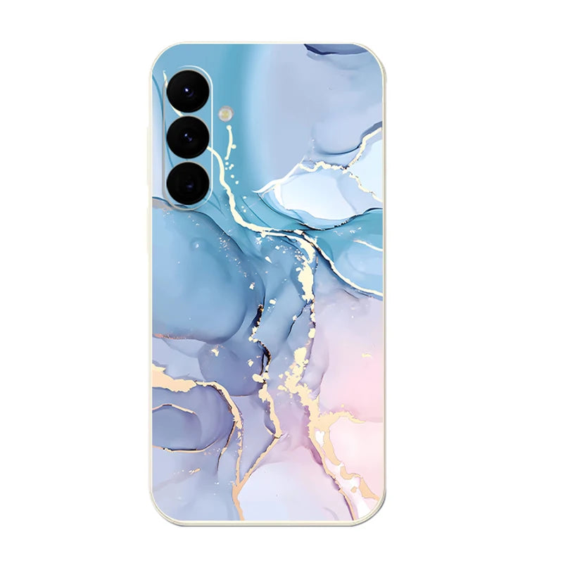 Marble Pattern Phone Case For Samsung Galaxy S24 S23 S22 Ultra S21 S20 FE A52 A53 A15 A16 A25 A35 A54 A55 5G Watercolor Cover