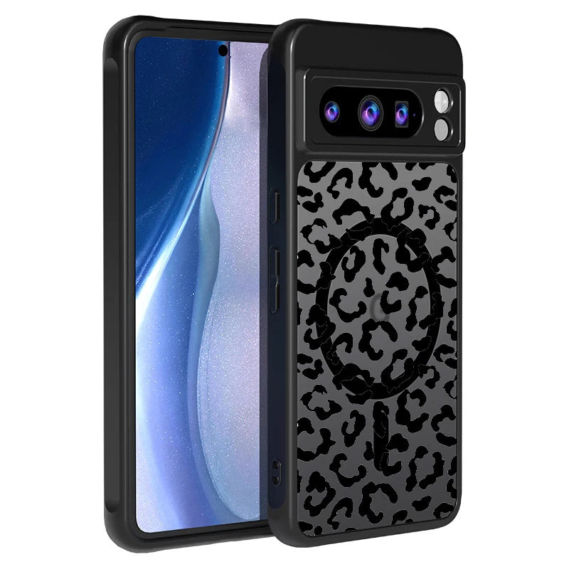 Leopard Print Case For Google Pixel 9 Pro Hybrid TPU+PC Shockproof Rugged Cover Funda For Pixel 9A 8A 7A Pixel 7 8 9 Pro XL Case