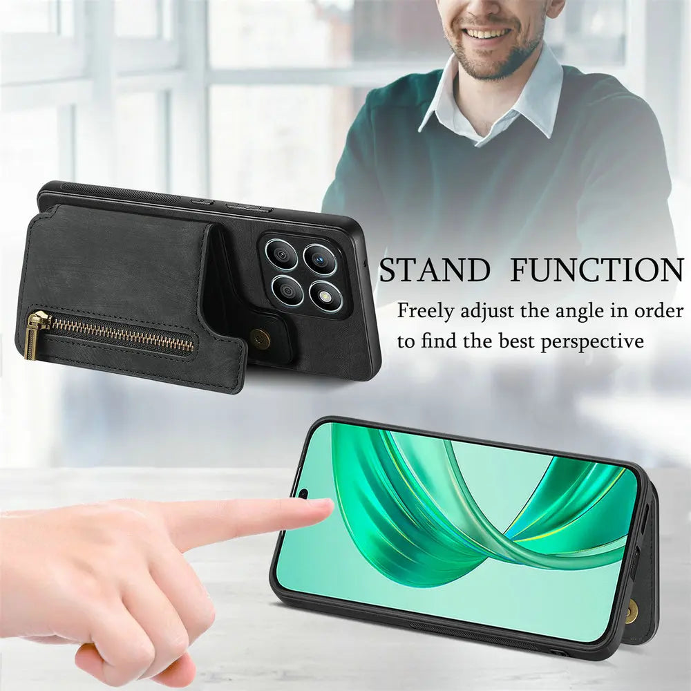 For Motorola Edge 60 Pro 5G Luxury Case Zipper Card Wallet Back Capa Motorola Moto Edge 60 Fusion 60s 60Pro Edge60 Leather Cover