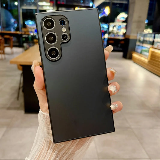 Luxury Matte Case For Samsung Galaxy S25 S24 S23 S22 S21 Plus FE Ultra Note 20 A55 A54 A53 A73 Shockproof AG Frosted Hard Cover