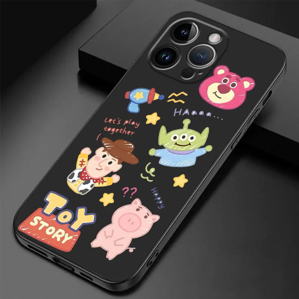 Disney Cartoon Toy Story Case for Google Pixel 7a 8 Pro 6 Pro 7 Pro 6a Bag Silicone Cover