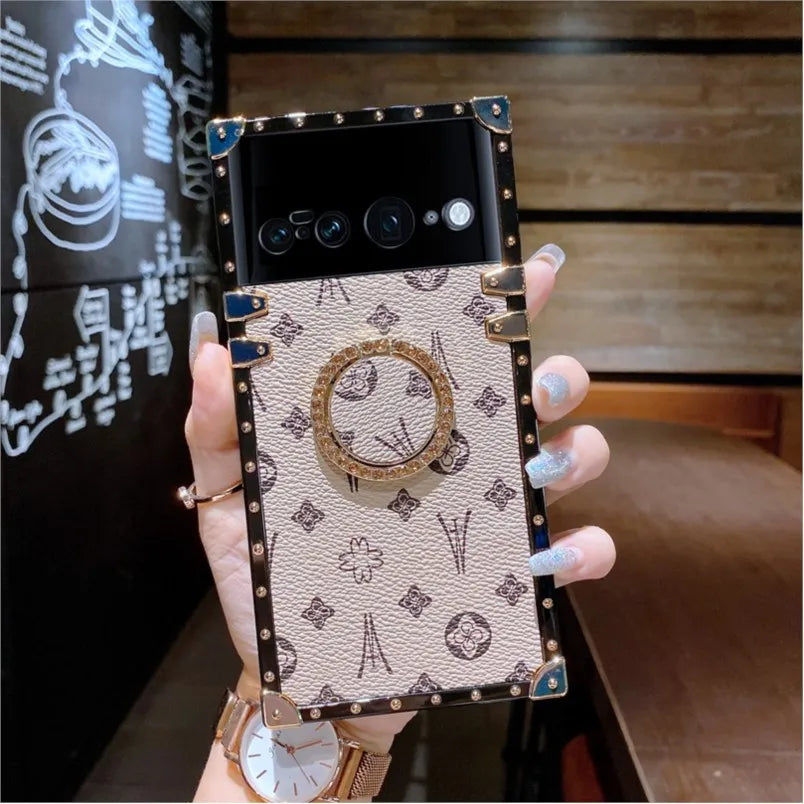 Luxury Phone Case for Google Pixel 7 8 Pro 6 5G Gogle Pixle 7a 6a 7pro Pixel6 Pixle7 Pixle8 Pro Shockproof Women Leather Cover