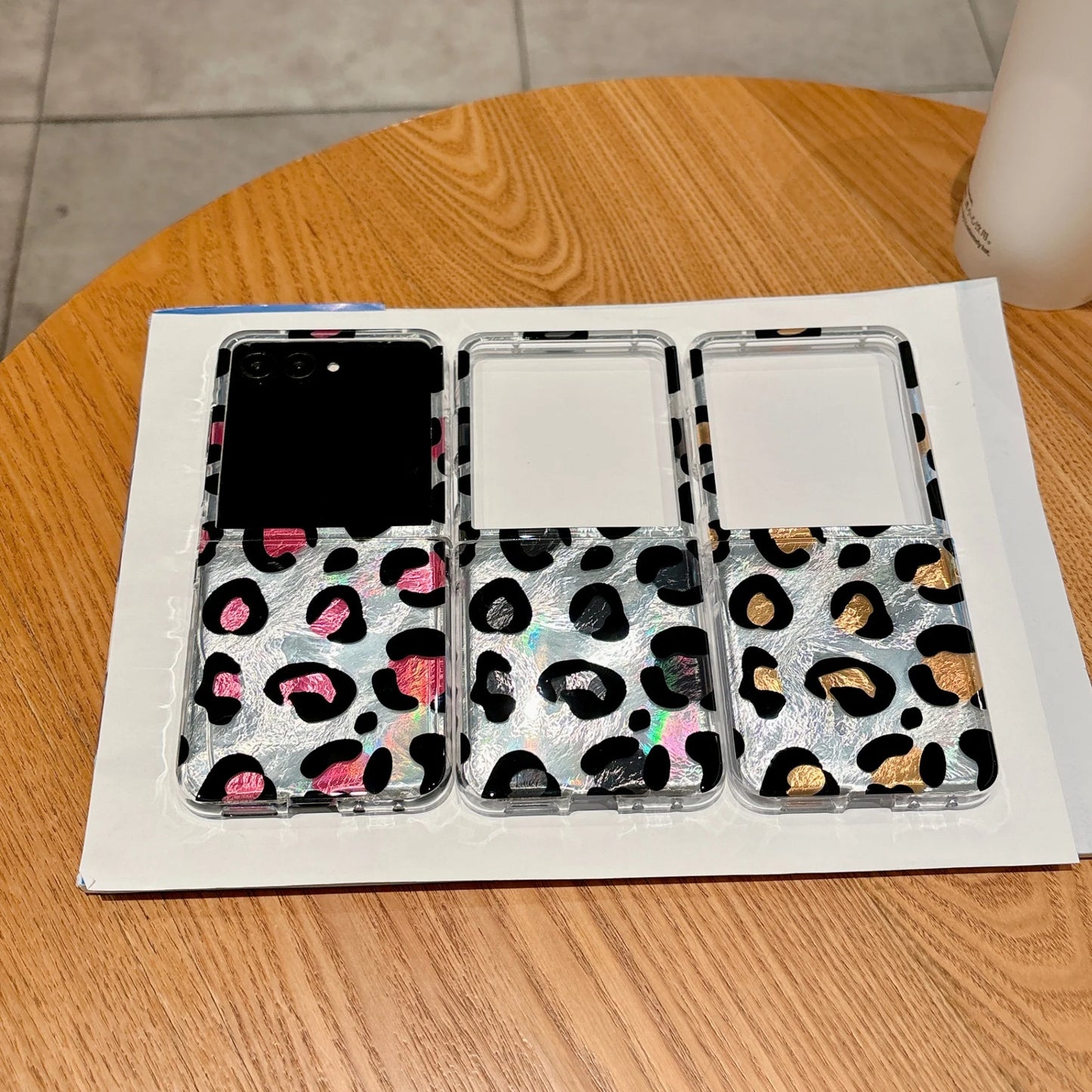 Phone Case For Motorola Razr 60 Ultra Moto 50 Ultra 2025 Plus 2024 Plus Leopard Pink Black Yellow Cute Colorful Hard PC Cover