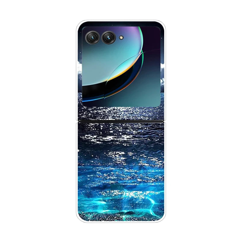 For Motorola Razr 50 Ultra Case Cute Transparent PC Hard Case Back Cover For Moto Razr 50 Ultra Phone Coque 50Ultra Plus Capa