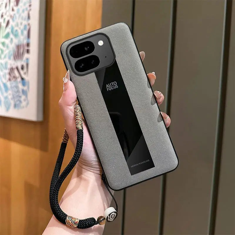 For Google Pixel 10 Pro Fold Case Business Style Lanyard Luxury Leather Anti-drop Cover For Google Pixel 10 Pro Fold Funda