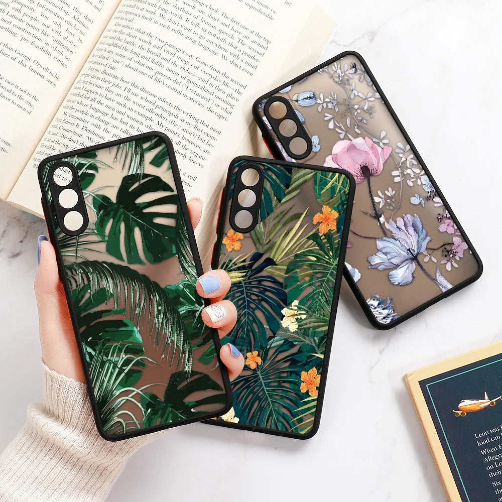Palm tree Leaves Phone Case For Samsung Galaxy S24 Ultra Case Samsung S23 FE S 23 S22 Ultra S21 S20 S10 S8 Note 20 10 Plus Cover