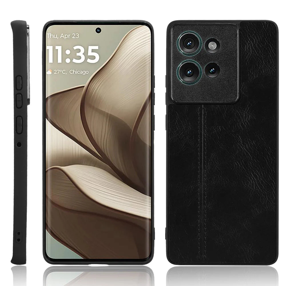 Stitching Fabric Leather Texture Case for Motorola Edge 50 Neo Moto Edge 50 Pro Fusion Ultra Cover Lightweight Coque Fundas Capa