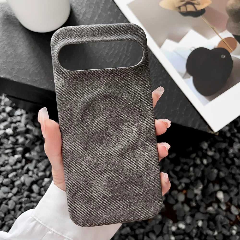 Original Cowboy Leather Texture For Magsafe Phone Case For Google Pixel 11 10 9 8 7 A Pro XL Full Frosted Magnetic Bumper Cover