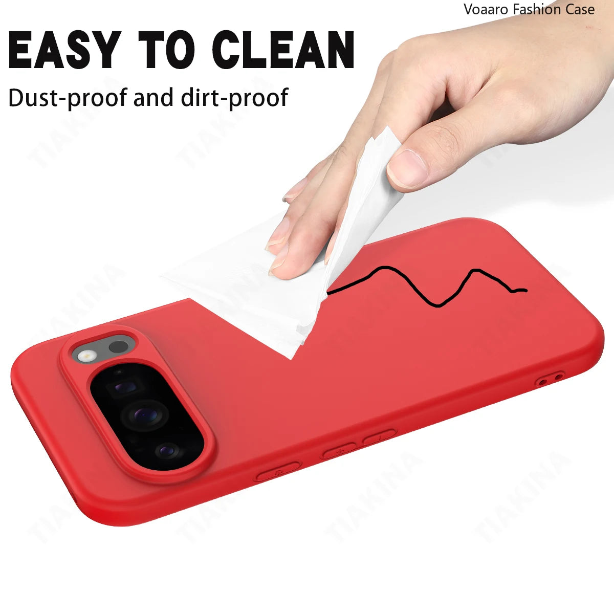 Soft Liquid Silicone Protective Funda for Google Pixel 10 Pro XL Case for Google Pixel 10 Pro Case Shockproof Cover with Strap