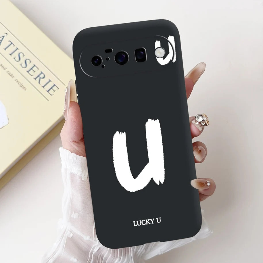 For Google Pixel 10 Pro XL 5G Case Lucky Crown Flower Letters Silicone Soft Cover For Pixel10 10Pro Pixel10 pro XL Protect Cover