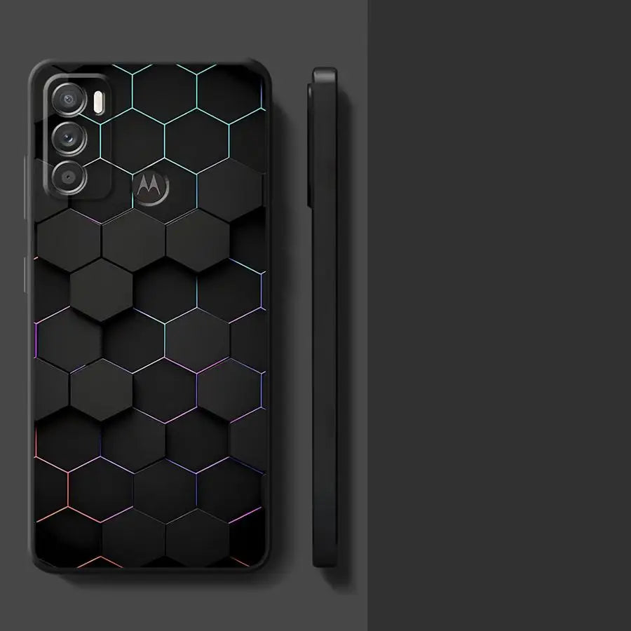 Carbon Fiber Phone Case for Motorola Moto G30 G50 G51 G60S G22 G32 G52 G53 G73 20 30 40 Pro 20 Lite 30 Fusion Edge 40 Cover