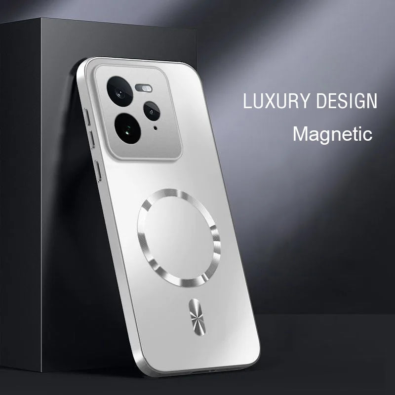 AG Matte Hard Magnetic Case For Magsafe Motorola Moto Edge 40 50 60 60S 70 Neo Fusion Ultra Shockproof Wireless Charging Cover