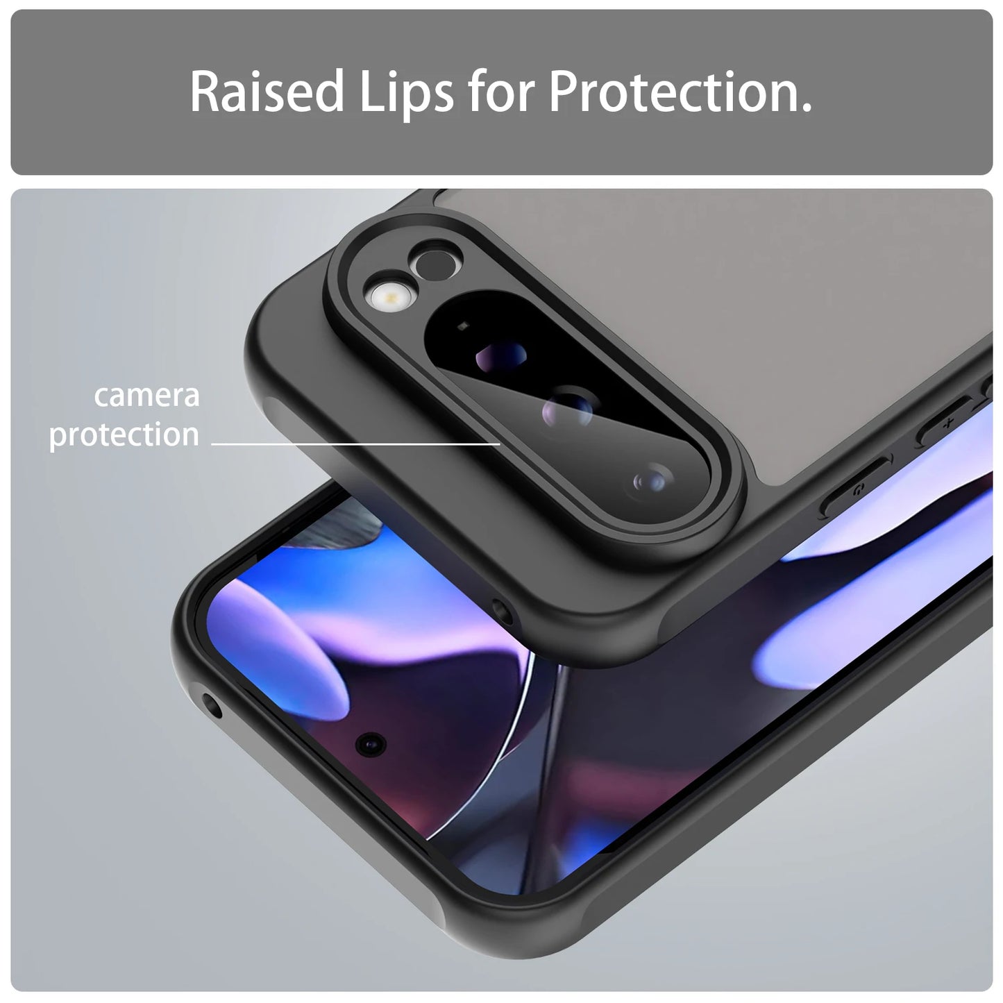 Luxury Matte Cases For Google Pixel 9A 9 Pro XL Case Pixel9 9A  Armor Shockproof PC Hard Cover