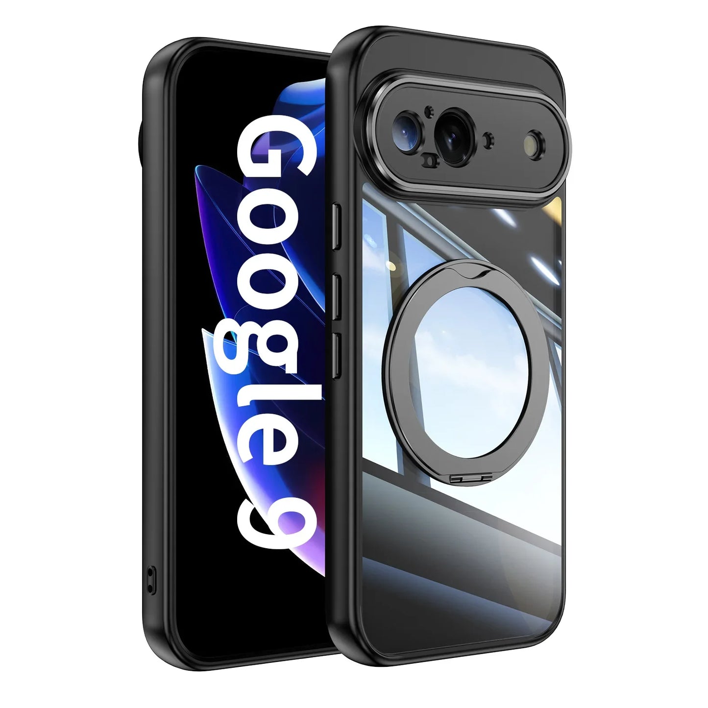 Trendy 360 Degrees Magnetic Rotating Bracket Phone Case for Google Pixel 10 9 8 Pro XL 8A 9A Drop Proof Protective Mobile Cover