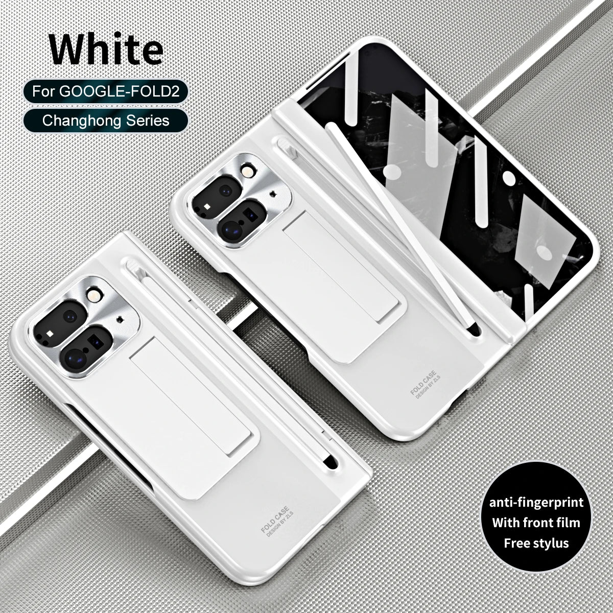 360 Full Protection Hinge Case For Google Pixel 10 9 Pro Fold 2 With Touch Pen Tempered Folding Cover For Samsung Z Fold 6 5 4