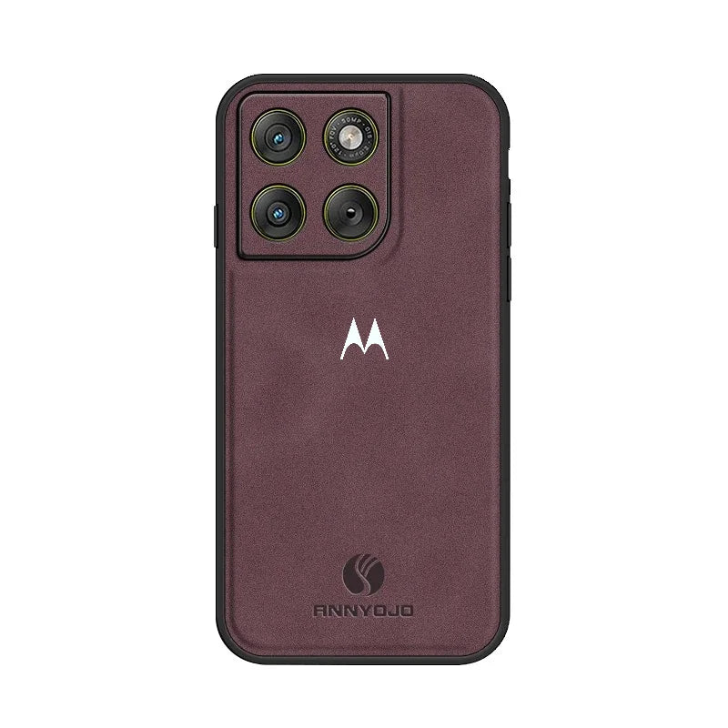 Busienss Retro Sheepskin Magnetic Case for Moto Signature Edge 70 Ultra Fusion+ 60 Pro 50 Ultra G67 G57 G17 Power Protect Cover