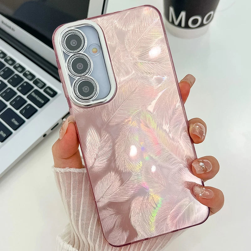 2024 New Fashion Colorful Phone Case For Samsung Galaxy S24 Ultra S24 Plus S23 Ultra Anti-Fall Glitter Phone Cover Funda