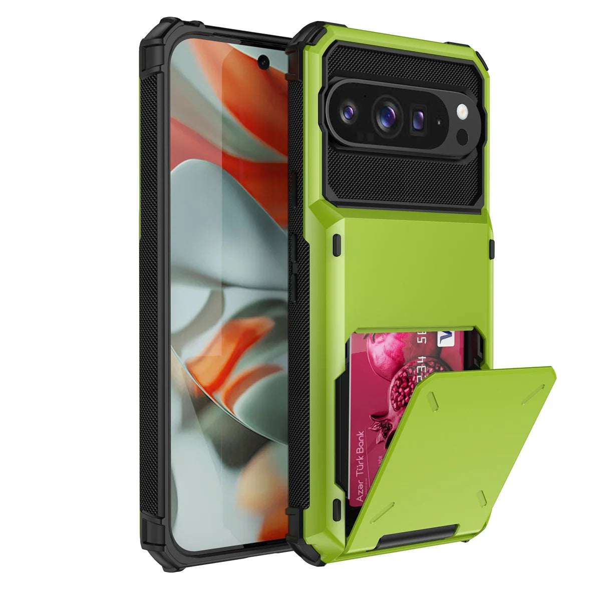 Flip Wallet Card Slot Hard PC+Soft TPU Shockproof Phone Case Google Pixel for 9 9Pro 9ProXL 10 10Pro Pro XL Pixel10 Back Cover