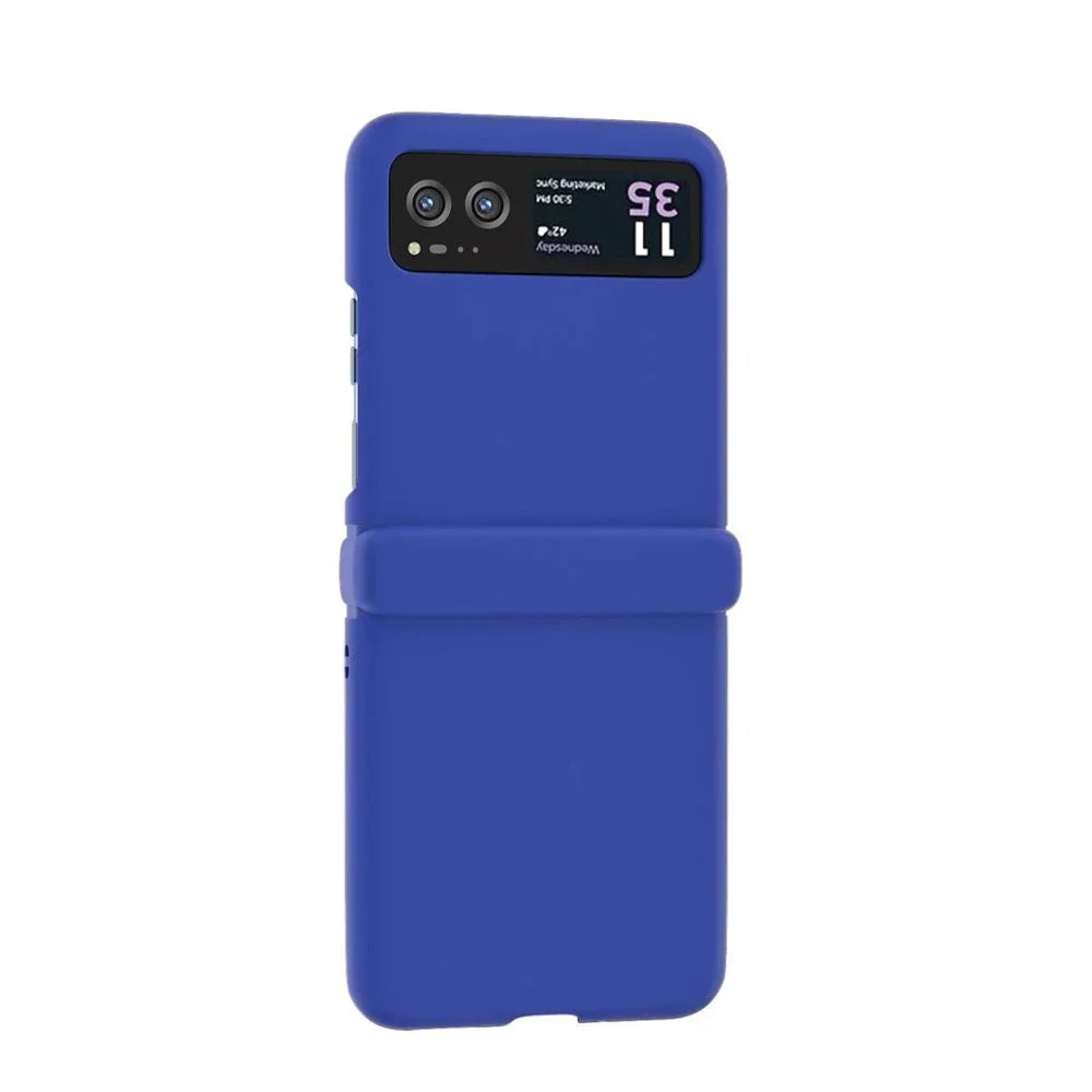 Candy Color Hinge Protective Case For MOTO Razr 50 Ultra Skin Feel Shockproof Flip Cover For MOTO Razr 40 PC Bumper Shell Funda