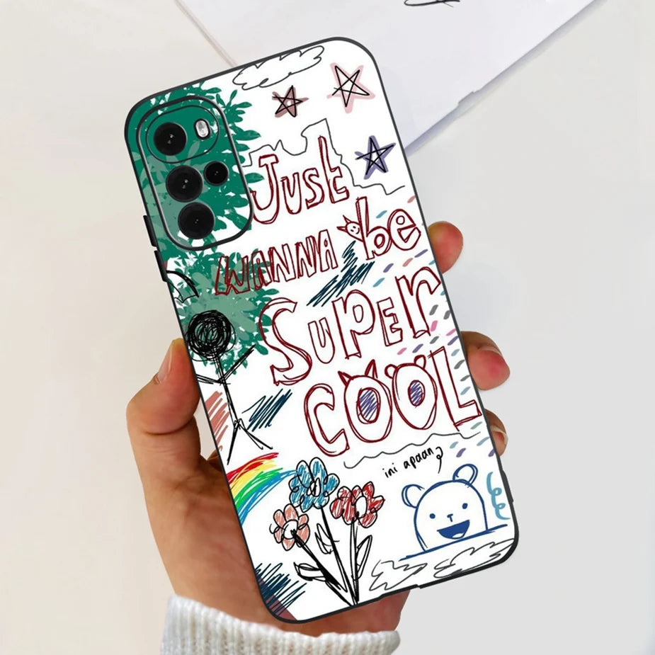 For Motorola Moto G22 Case XT2231-2 New Fashion Painted Cover Soft Silicone Phone Case For Moto G22 G 22 MotoG22 Back Cover Bags