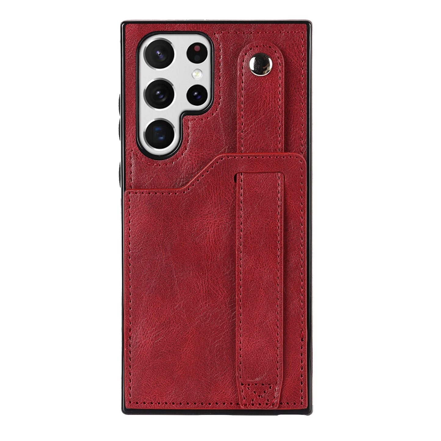 Luxury Wrist Strap Leather Wallet Case For Samsung Galaxy S23 S24 S25 Plus S22 Ultra Stand Cover