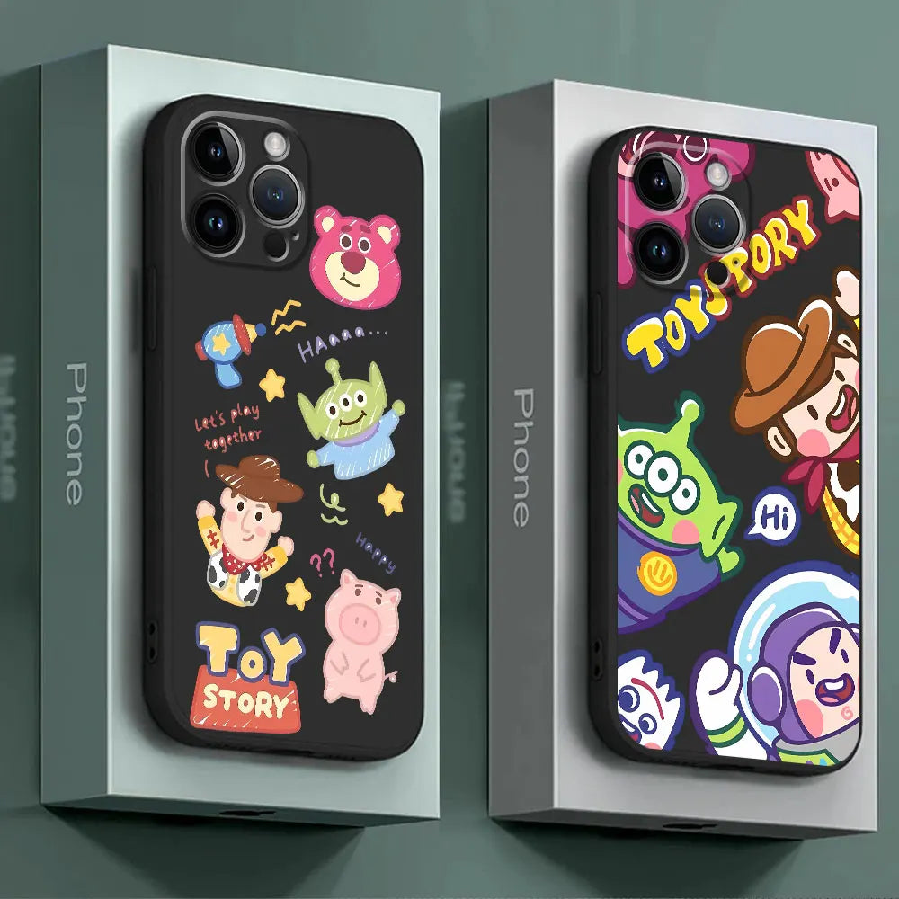 Disney Cartoon Toy Story Case for Google Pixel 7a 8 Pro 6 Pro 7 Pro 6a Bag Silicone Cover