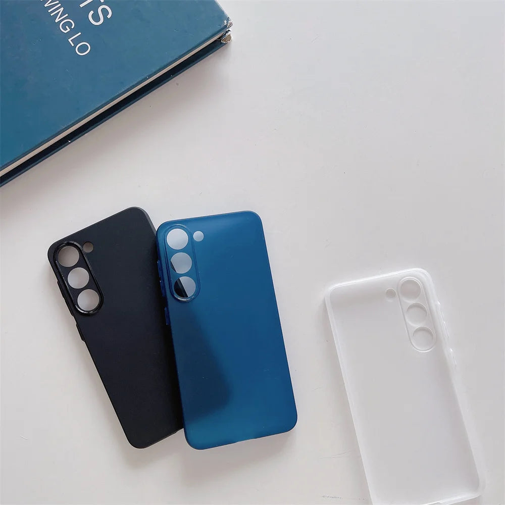 Thin Matte Shockproof Case For Samsung Galaxy S25 S24 S23 S22 S21 Ultra Plus FE A52 A53 A73 A72 A32 A14 A54 Note 20 Ultra Cover