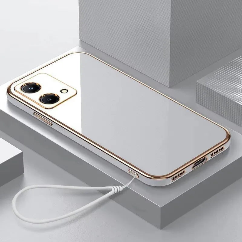 Luxury Plating Phone Case For Motorola Moto G23 G30 G31 G32 G42 G52 G62 G72 G73 G82 G53 G54 G84 5G Shockproof Back Cover Fundas