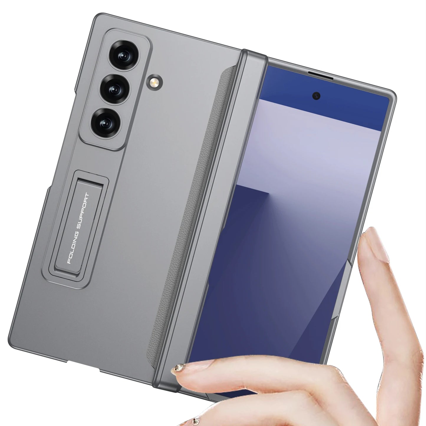 360 All-included Magnetic Hinge Case For Samsung Galaxy Z Fold 7 6 5 4 3 5G With Screen Protect  Glass Holder Shockproof Cover