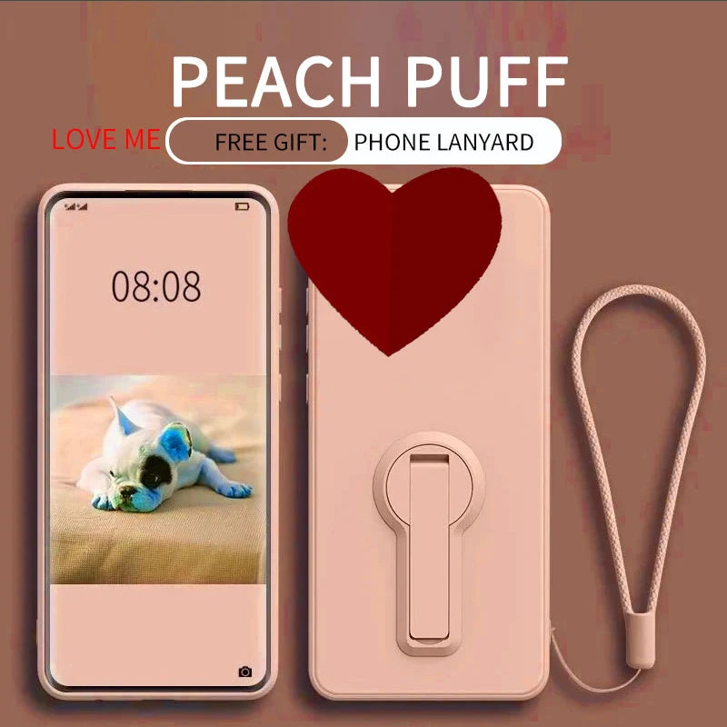 Case for Google Pixel 9a Liquid Silicone Stand Holder Soft Phone Skin Cover for Pixel 8 Pro 8a Upgrade Shockproof Back Funda