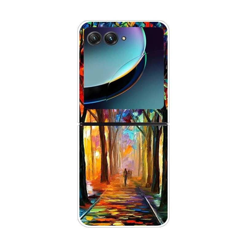 For Motorola Razr 50 Ultra Case Cute Transparent PC Hard Case Back Cover For Moto Razr 50 Ultra Phone Coque 50Ultra Plus Capa