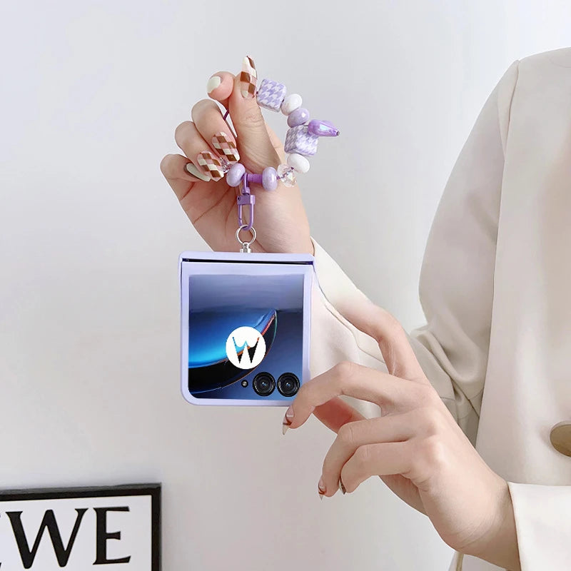 For Motorola Razr 40 50 Ultra Razr 40Ultra 50Ultra 2023Plus 2024 Plus Case Cute With Keychain Shockproof Back Cover Accessories