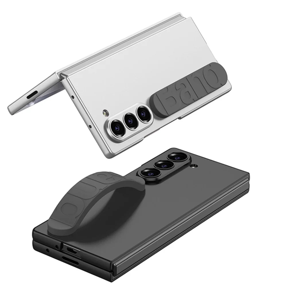 For Samsung Z Fold 7 Screen Protector Case for Samsung Galaxy ZFold 7 Fold7 Elastic Wristband Stand Holder Phone Cover Shell