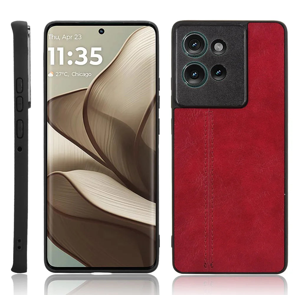 Stitching Fabric Leather Texture Case for Motorola Edge 50 Neo Moto Edge 50 Pro Fusion Ultra Cover Lightweight Coque Fundas Capa