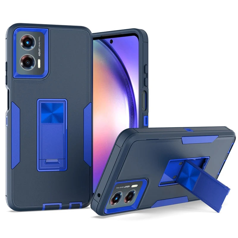 Kickstand Case For Motorola Moto G Play 4G 5G 2024 Cover Shockproof Magnetic Holder Adsorption Cover MotoG Play 5G 2024 Cases