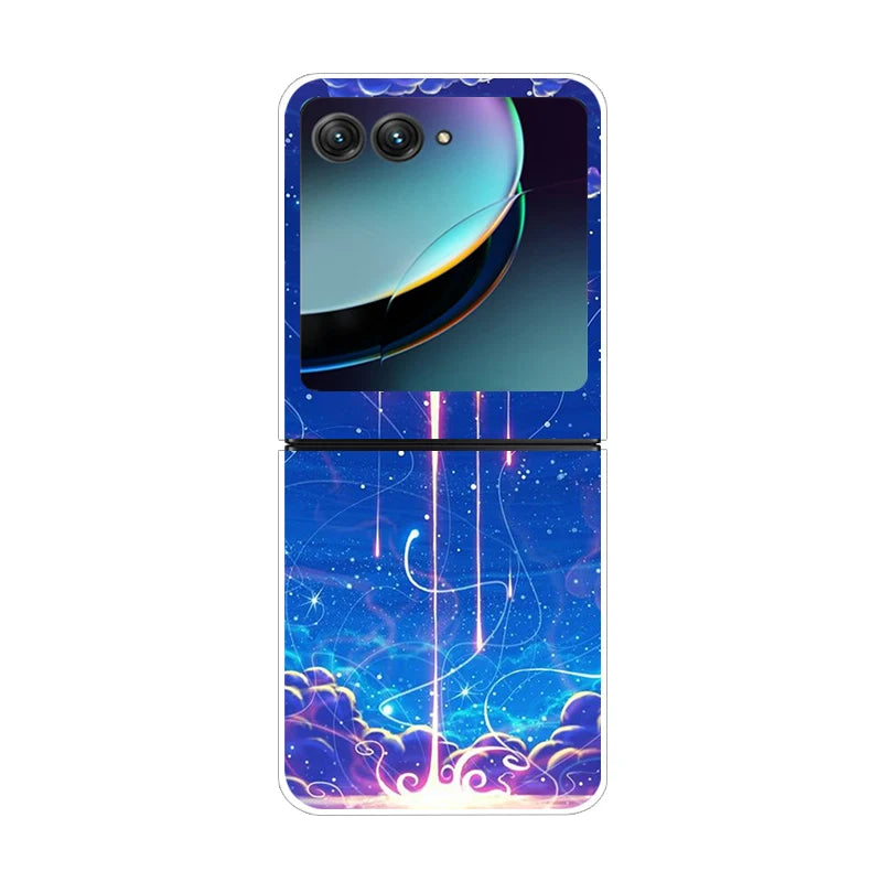 For Motorola Razr 50 Ultra Case Cute Transparent PC Hard Case Back Cover For Moto Razr 50 Ultra Phone Coque 50Ultra Plus Capa