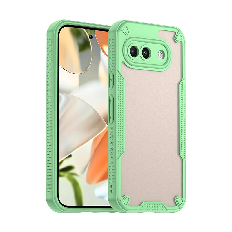 New Armor Bumper Phone Case For Google Pixel 9A Case Silicone Hard Shockproof Cover Capa