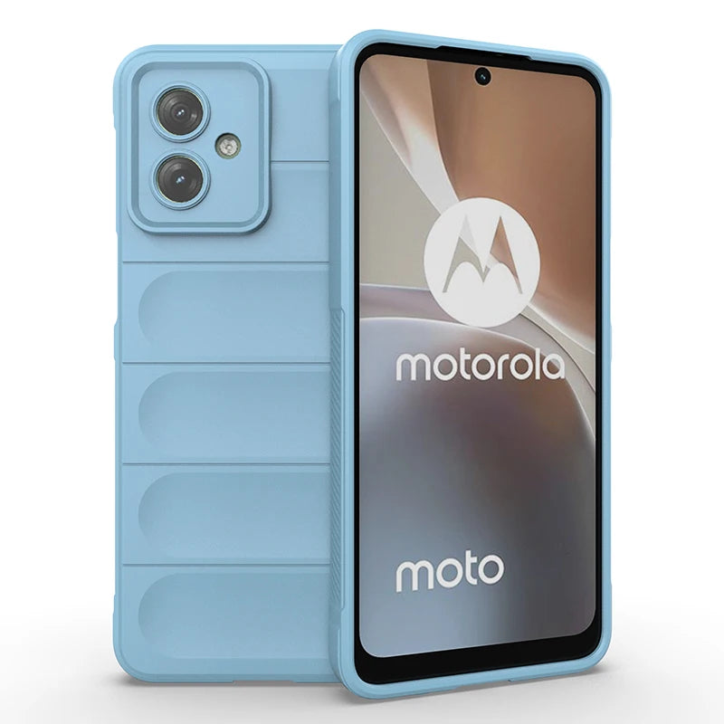 For Moto Edge 50 Pro Rugger Armor Silicone Case,AirBag Anti-shock Rubber Case For Moto G14 G54 G84