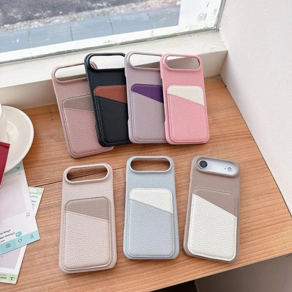 Brand New Splicing Color Leather Card Slot Wallet Cases For Google Pixel 10 9 Pro XL 9 8 7 6 A Pro Fall Prevention Protect Cover