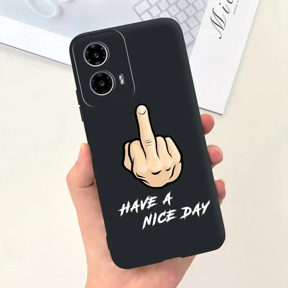 Cute Pattern Phone Case For Motorola Moto G24 G34 4G 5G Soft Silicon Protective Cover For MOTO G24 G34 Bumper