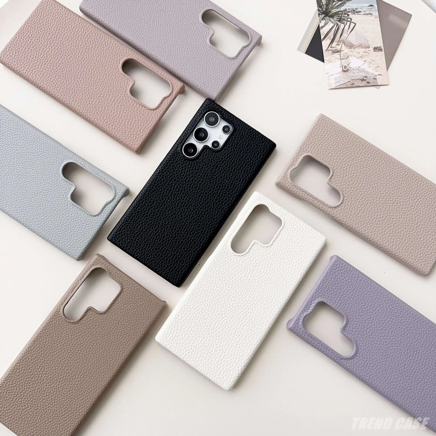 Litchi Grain Leather Case For Samsung Galaxy S24 S23 FE S22 Ultra Plus A55 A15 A35 A25 A54 A34 A24 A53 A33 A05S A05 Hard Cover