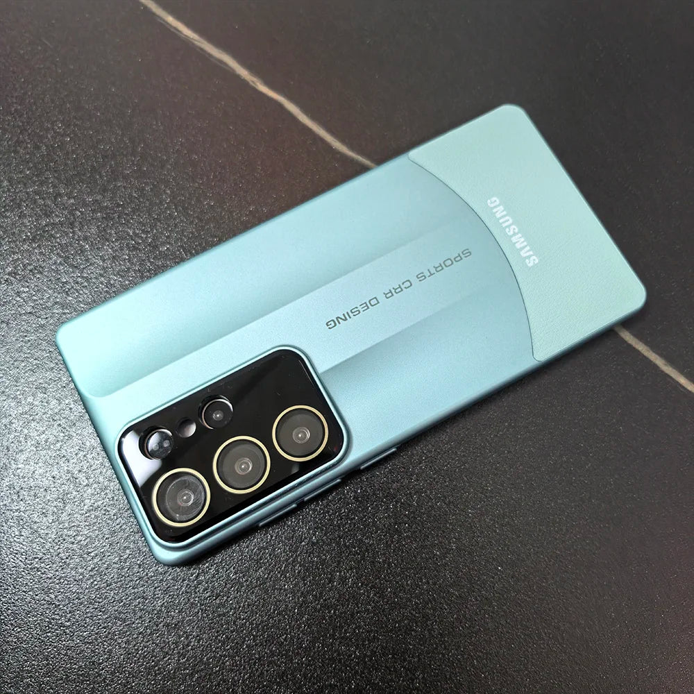 Dual Colors Splicing Case For Samsung Galaxy S23 S24 S25 Ultra Plus Ultra-Thin Hard PC PU Leather Lens Protection Phone Cover