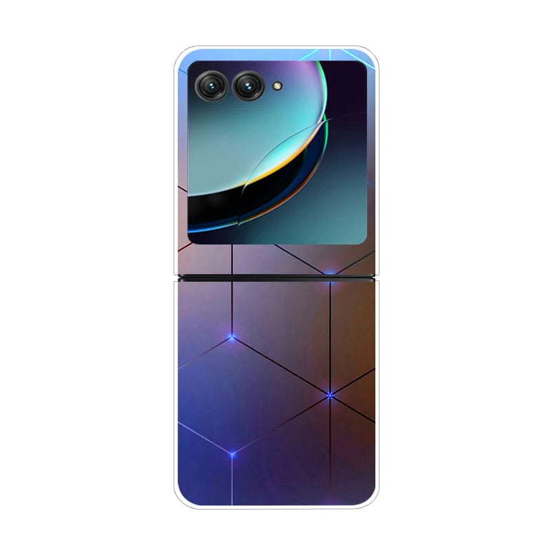 For Motorola Razr 50 Ultra Case Cute Transparent PC Hard Case Back Cover For Moto Razr 50 Ultra Phone Coque 50Ultra Plus Capa