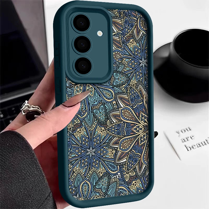 Retro Style Soft Silicone Case For Samsung Galaxy S24 S23 S22 S25 Ultra S24 FE A55 A56 A15 A16 A35 A25 A26 A54 5G Phone Cover